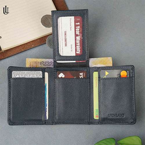 Edd Trifold Wallet – Navy Blue