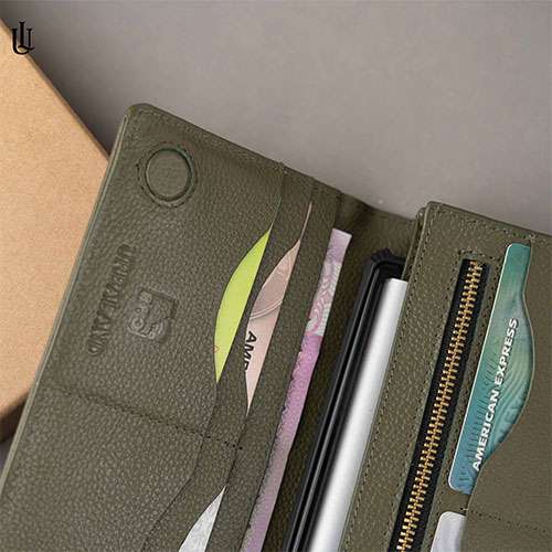 Wane Long Wallet - Olive