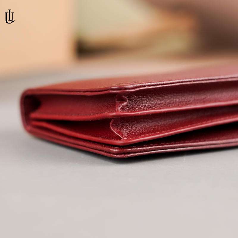 Wane Long Wallet - Red Wine