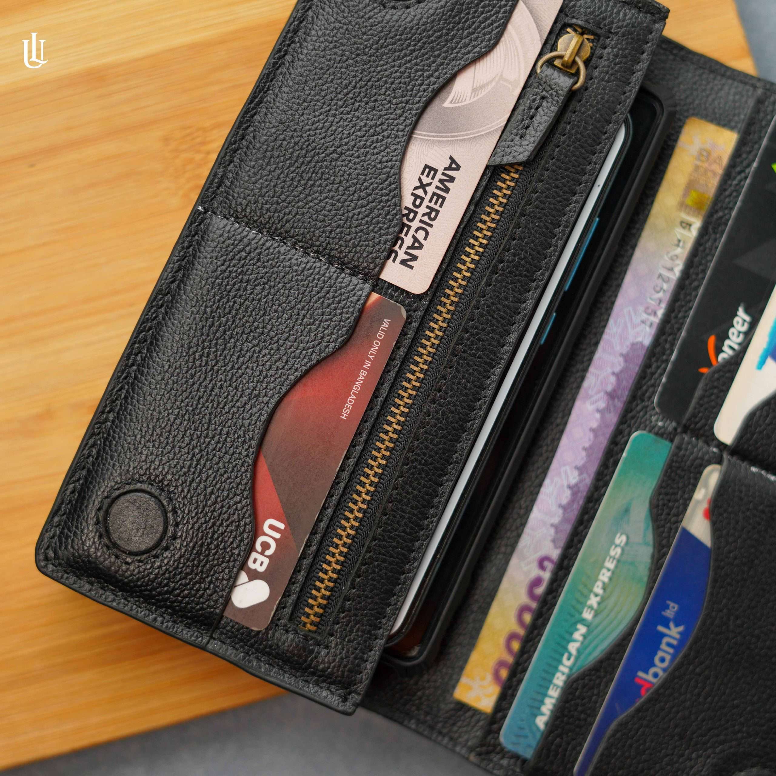 Wane Long Wallet - Black