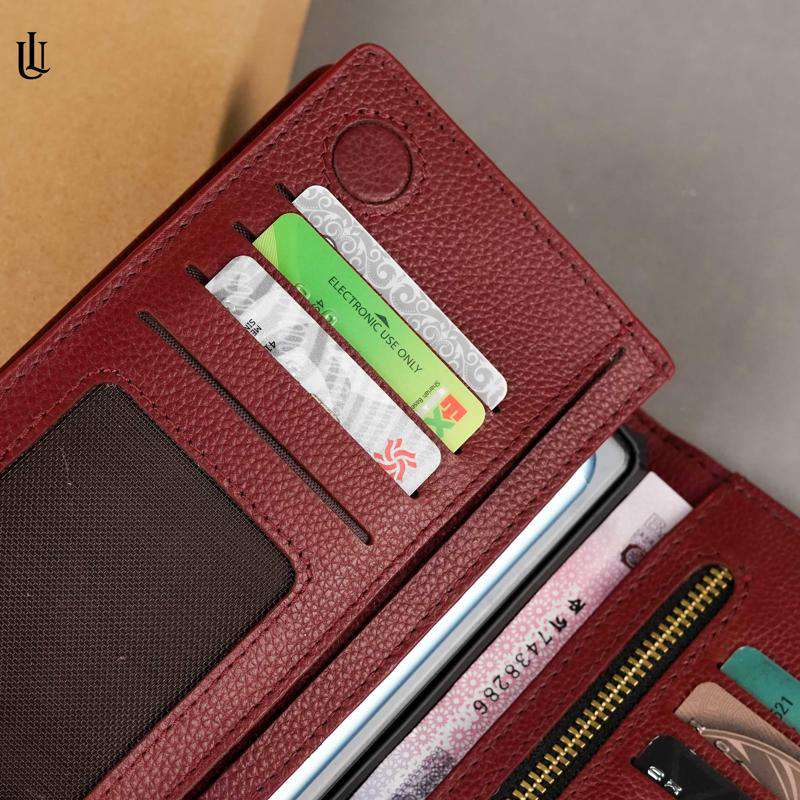 Kane Long Wallet V2 - Red Wine