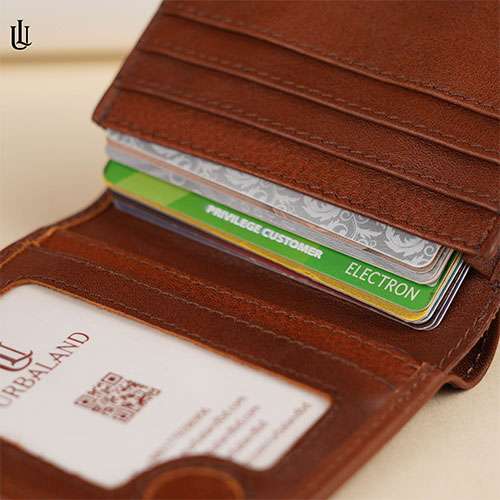 Matt Mini Wallet - Camel Brown
