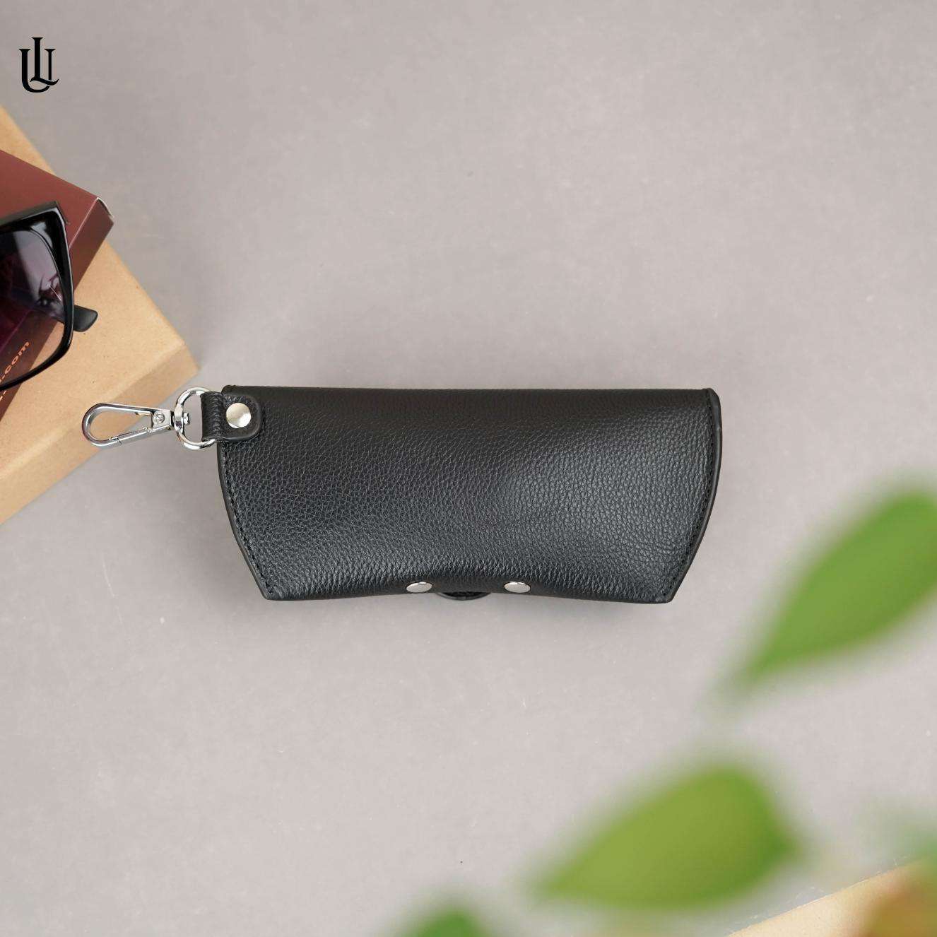 Demi Sunglass/Glass Leather Cover - Black