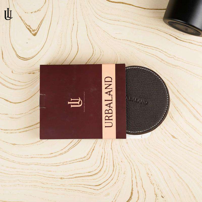 Urblaland leather Coaster 6pcs Set