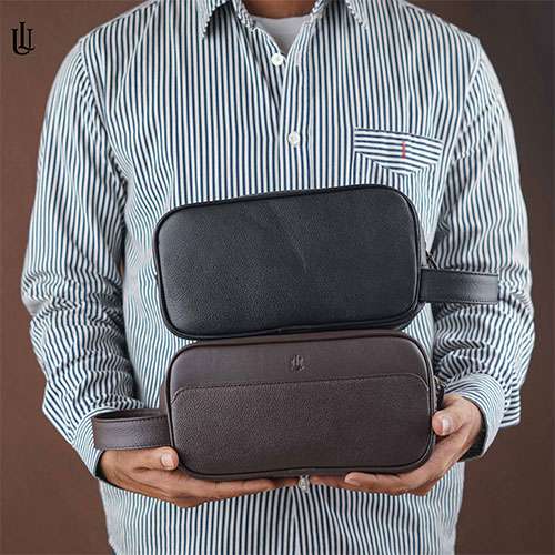 Toby Pouch Bag - Chocolate Leather