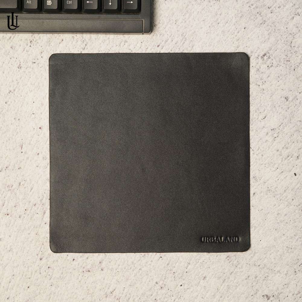 Mitch Leather Mousepad Plain Black