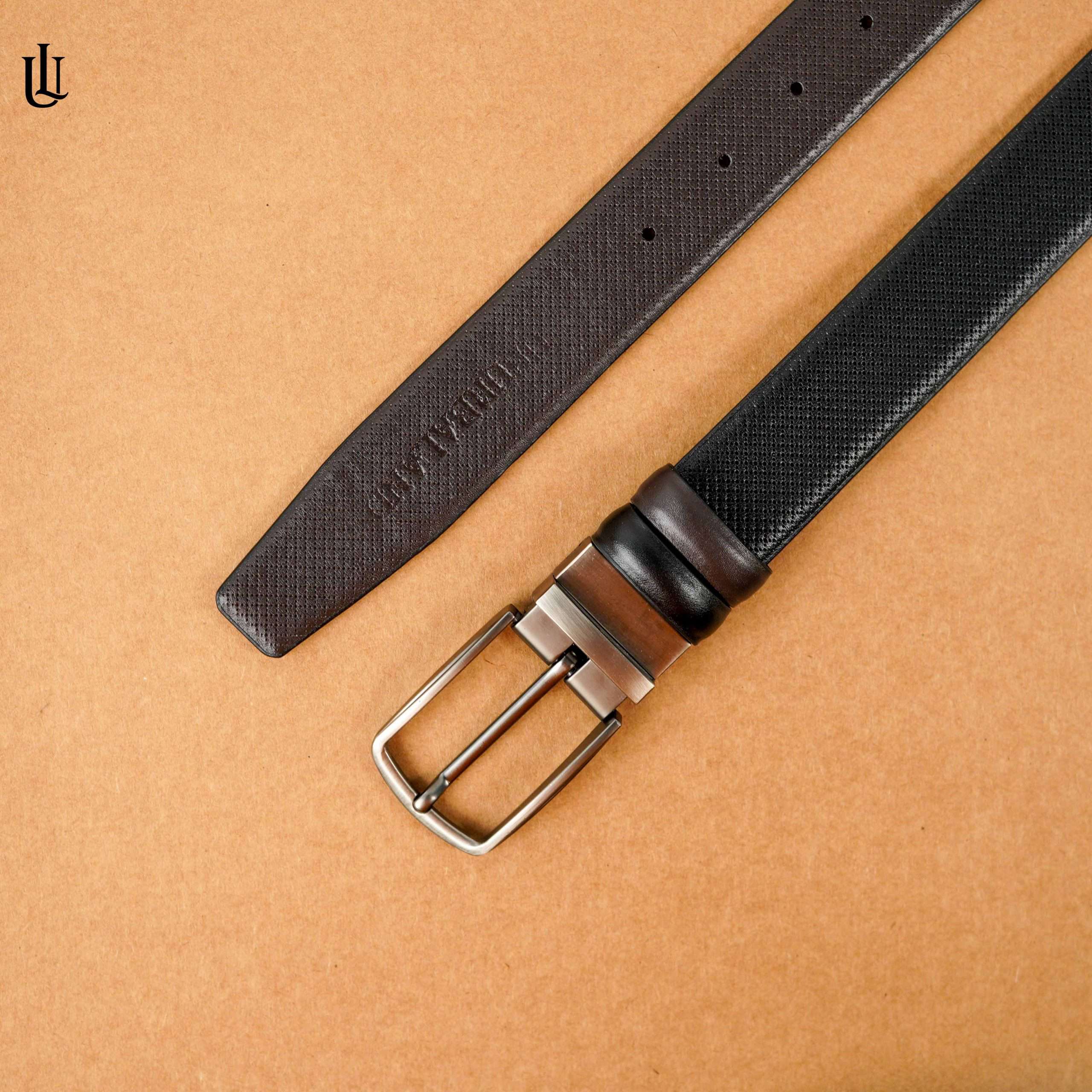 Axel Cross Dot Pattern Belt - Dual Tone Moving Brockless
