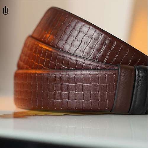 Axel Square Dot Pattern Belt - Dual Tone Moving Brockless