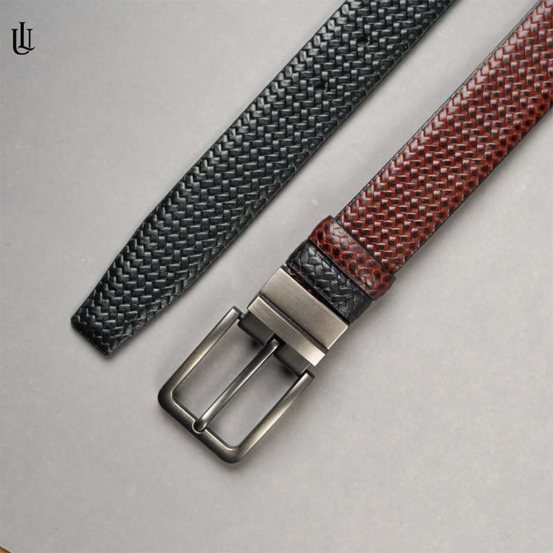 Axel Pati Pattern Belt - Dual Tone Moving Brockless