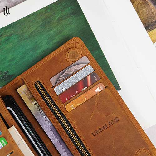 Kane Long Wallet V2 - Dark Brown Oil Pullup