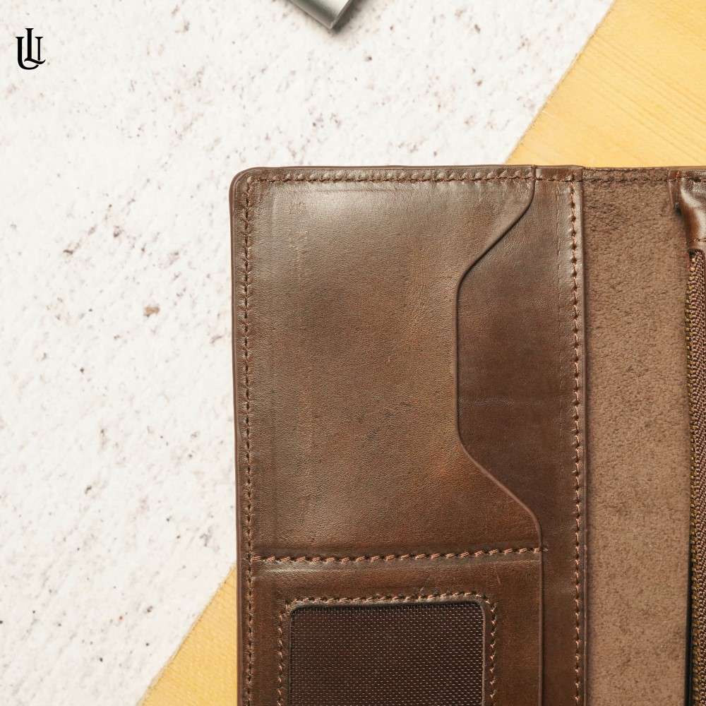 Urbaland Harro Long Wallet Oil Pull Up Chocolate