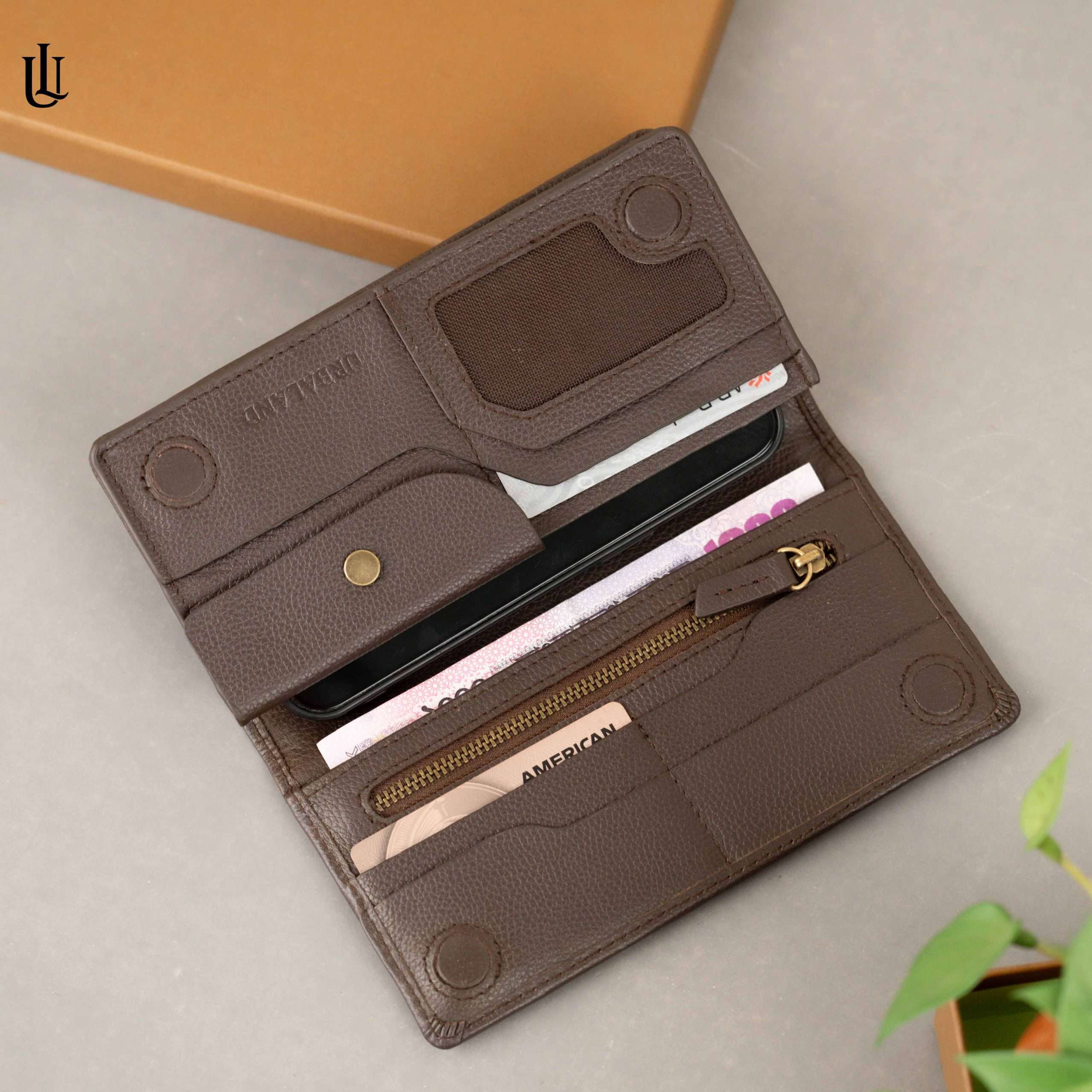Walt Long Wallet - Chocolate