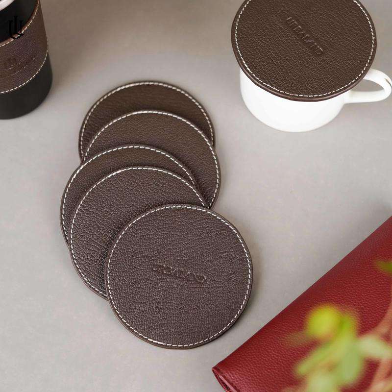 Urblaland leather Coaster 6pcs Set