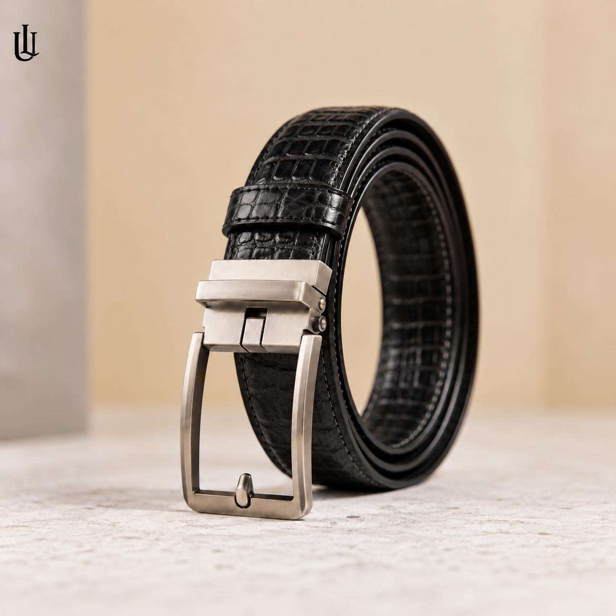 Tony Auto Brokless Crocodile - Black