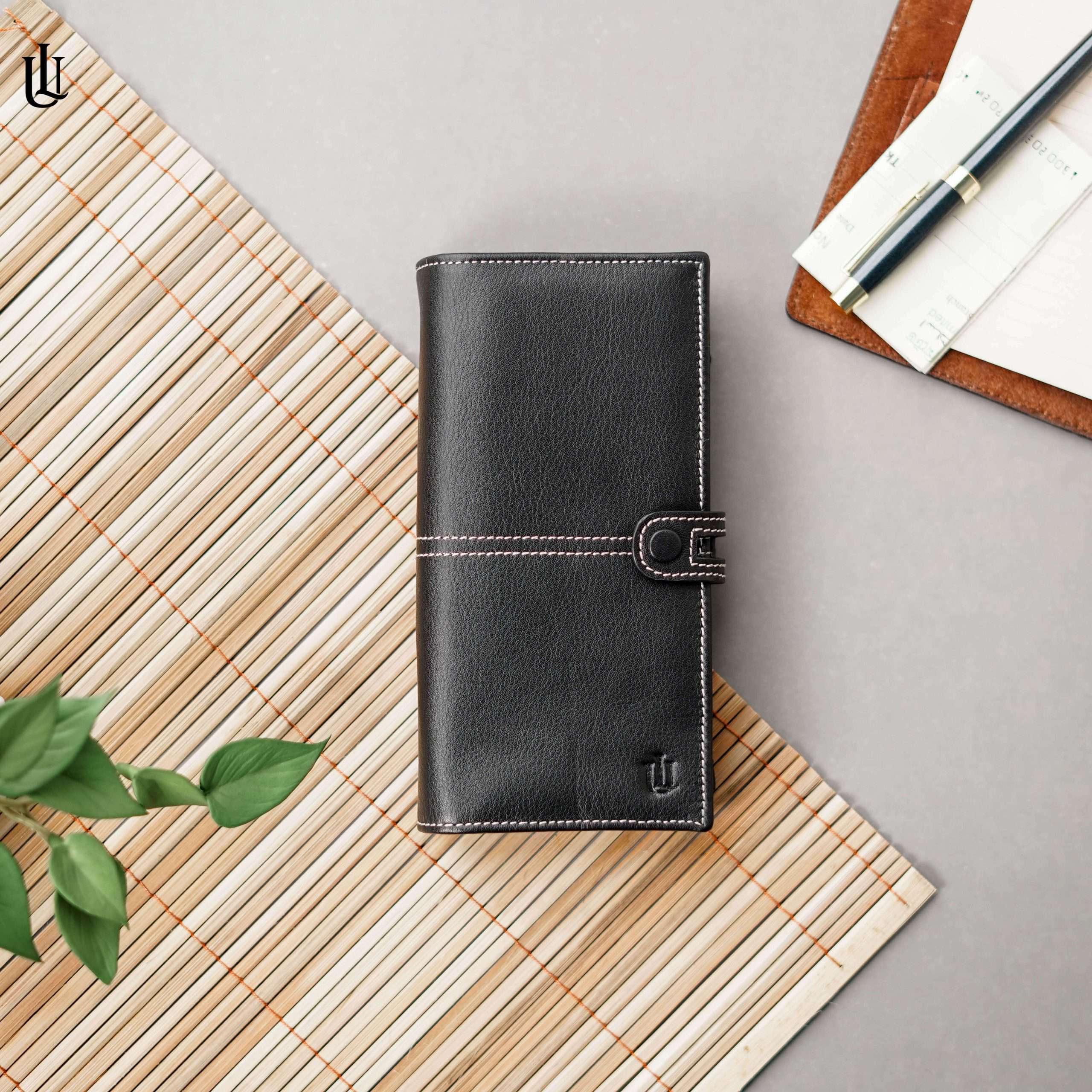 Dane Semi Long Wallet Black