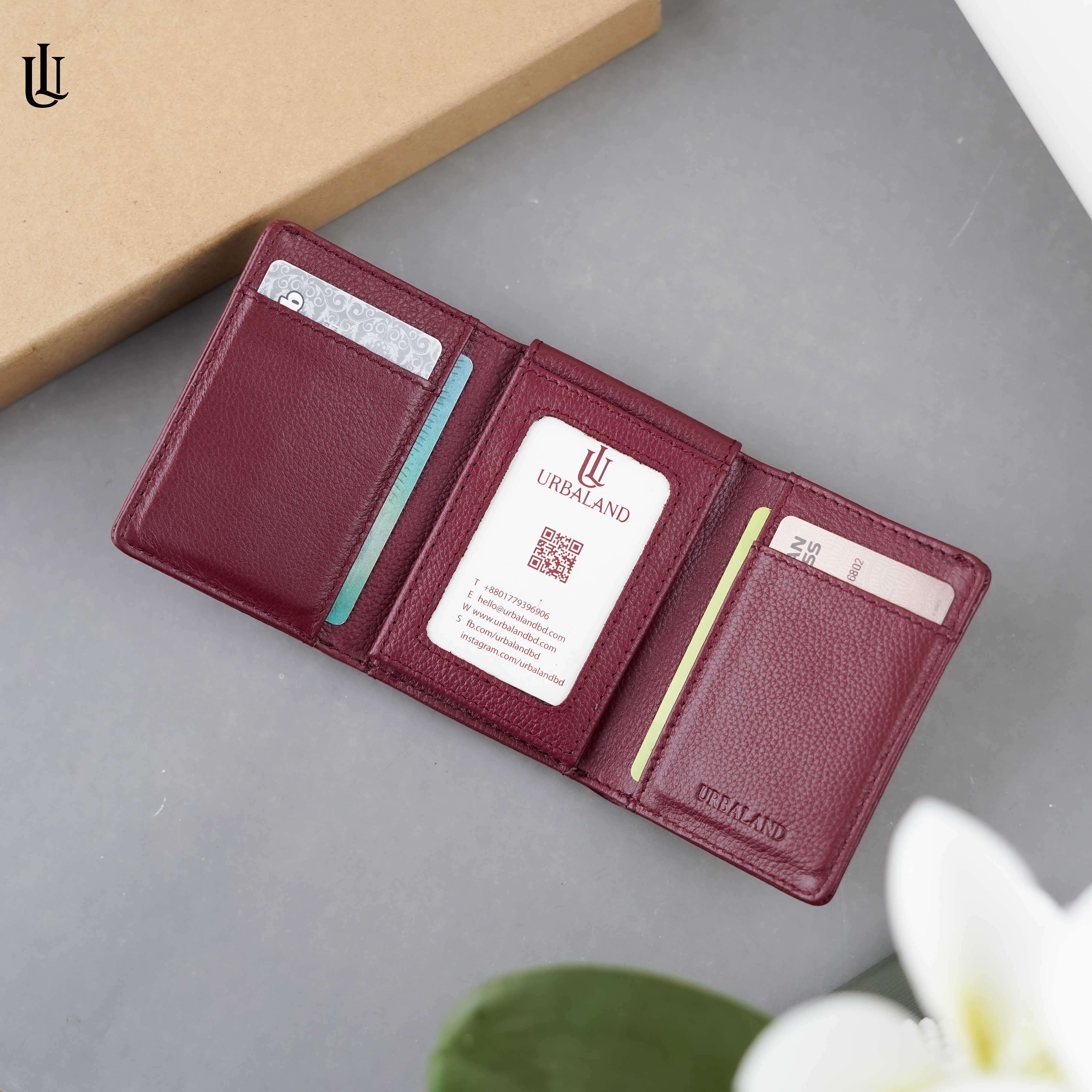 Edd Trifold Wallet – Red Wine