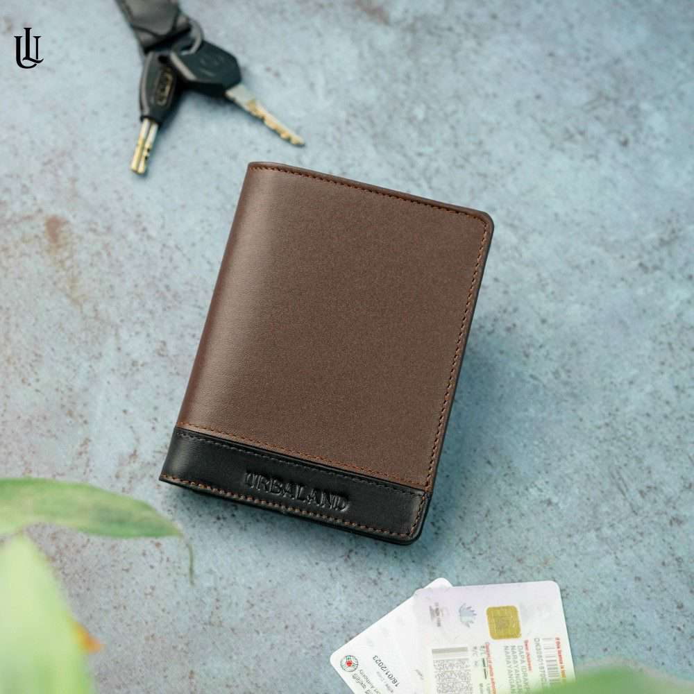 Tucker Hybrid Wallet (License Card Holder + Moneybag) - Chocolate