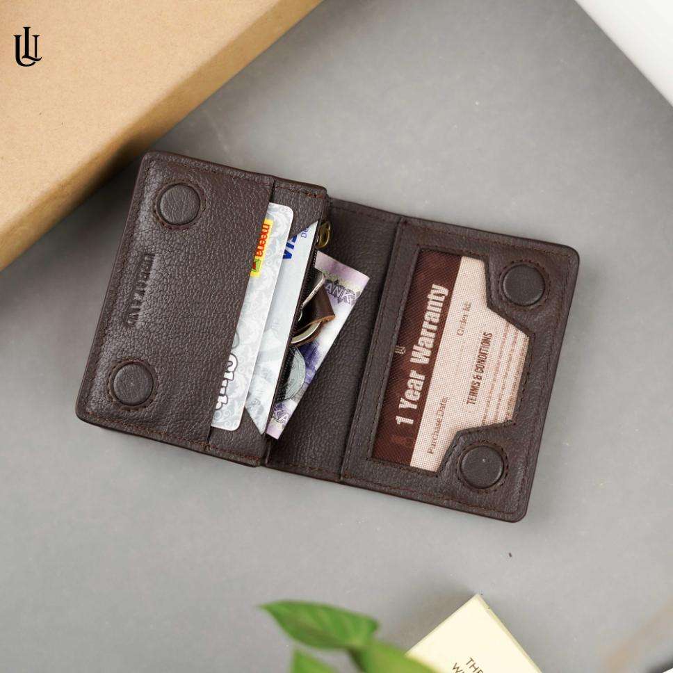 Viny Mini Bifold Wallet - Chocolate