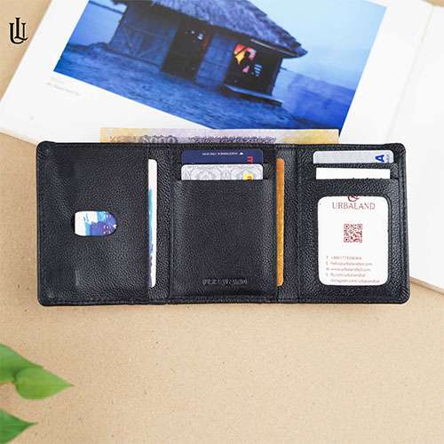 Tedd Magnet Trifold Wallet v2 - Black