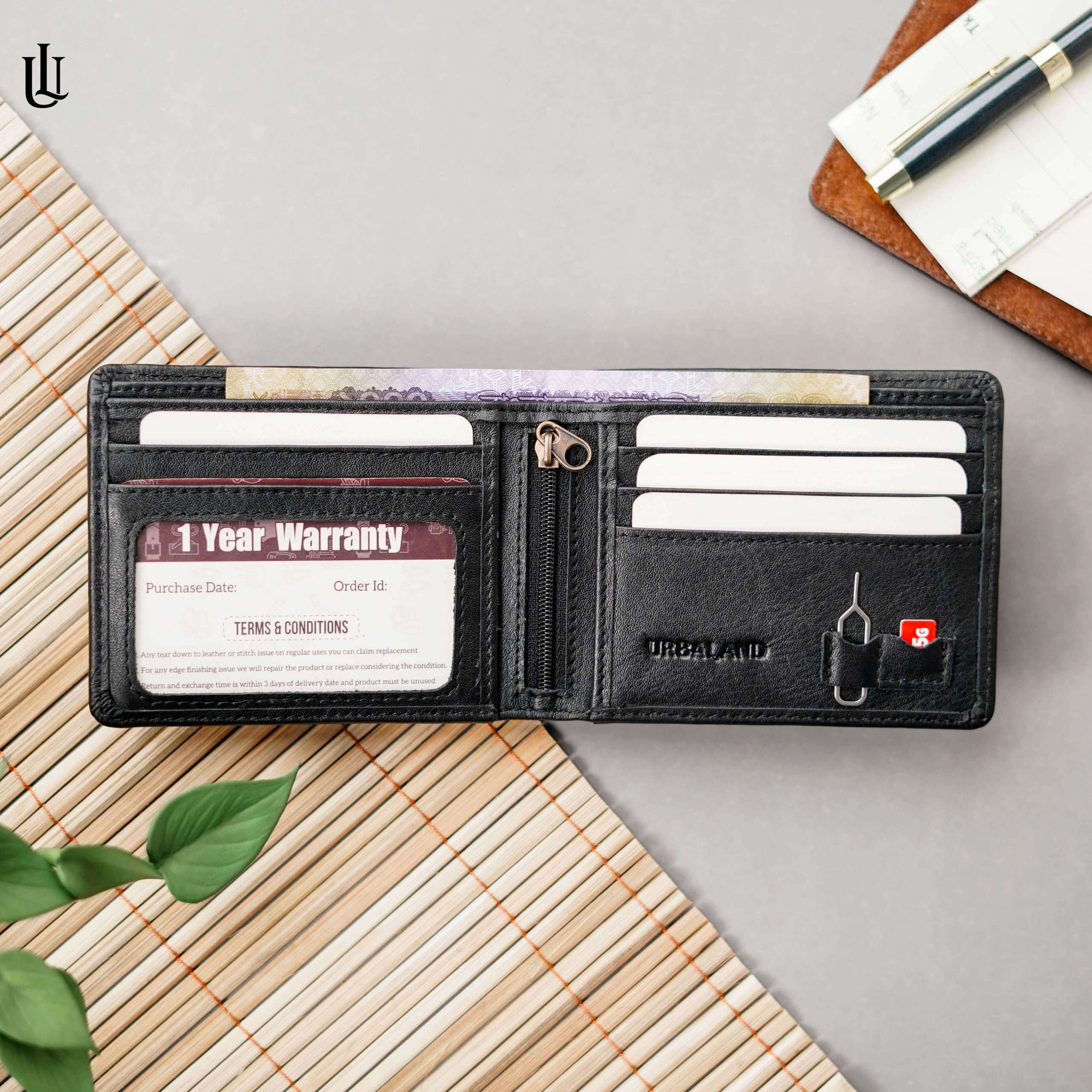 Reed Bifold Classic Wallet Black