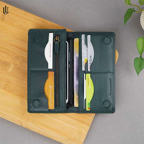 Wane Long Wallet - Army Green