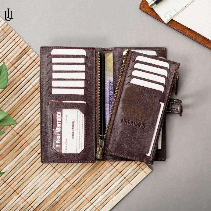 Dane Semi Long Wallet Chocolate