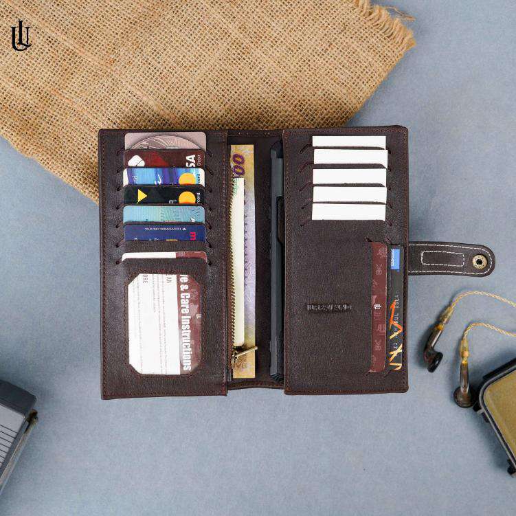Dane Semi Long Wallet Chocolate - V2